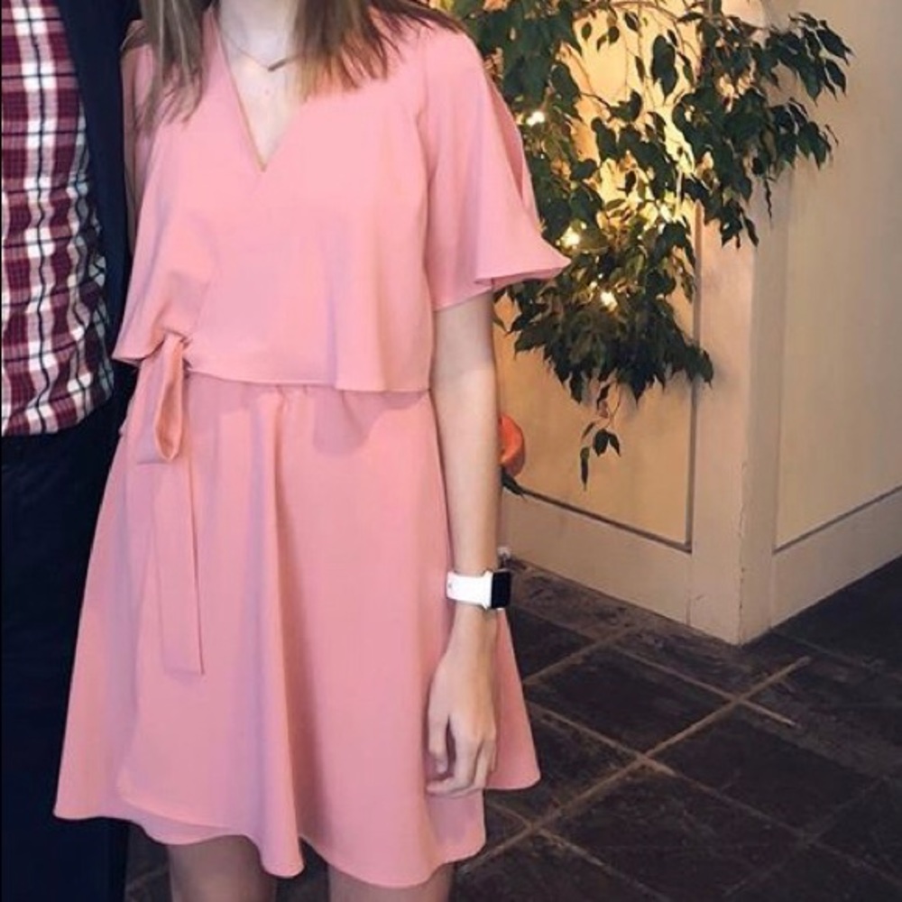 Pink Wrap Dress